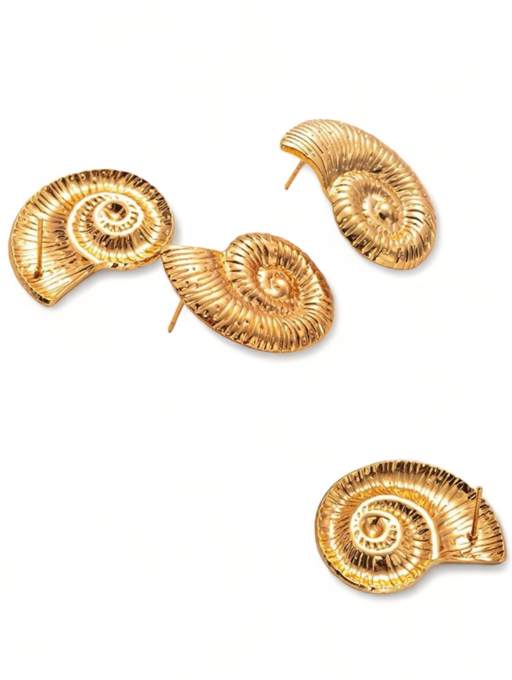 Brincos Fossil Espiral