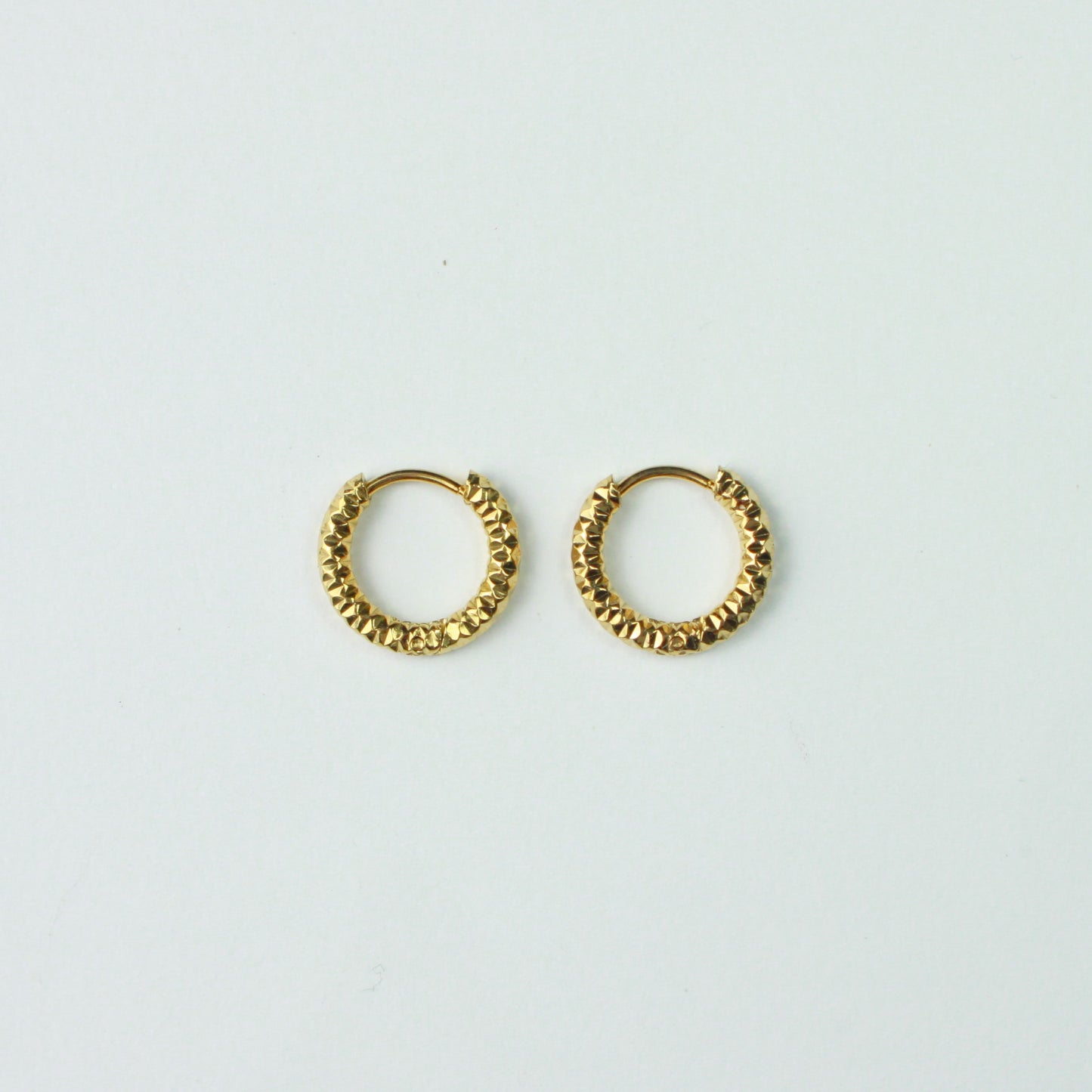 Dented Huggie Earrings