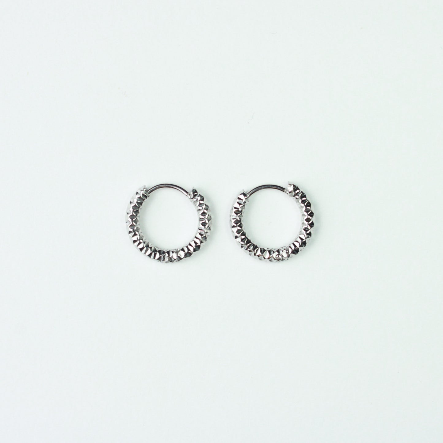 Dented Huggie Earrings