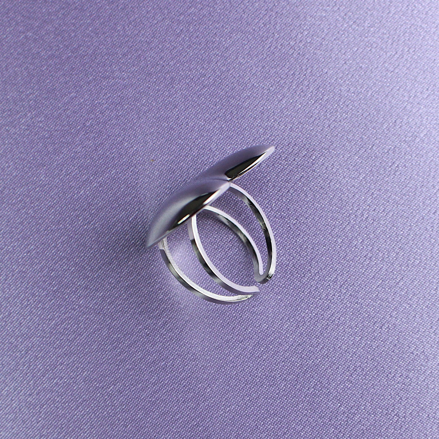 Chunky Heart Ring Silver valentines 2