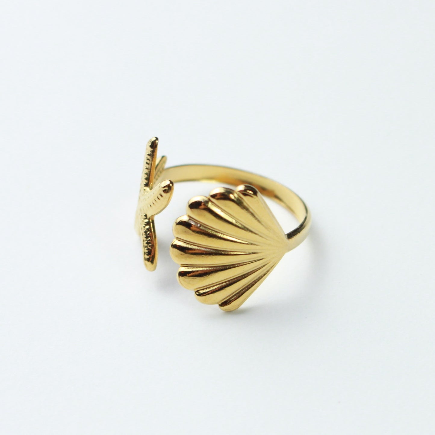 Anillo Concha y Estrella de Mar