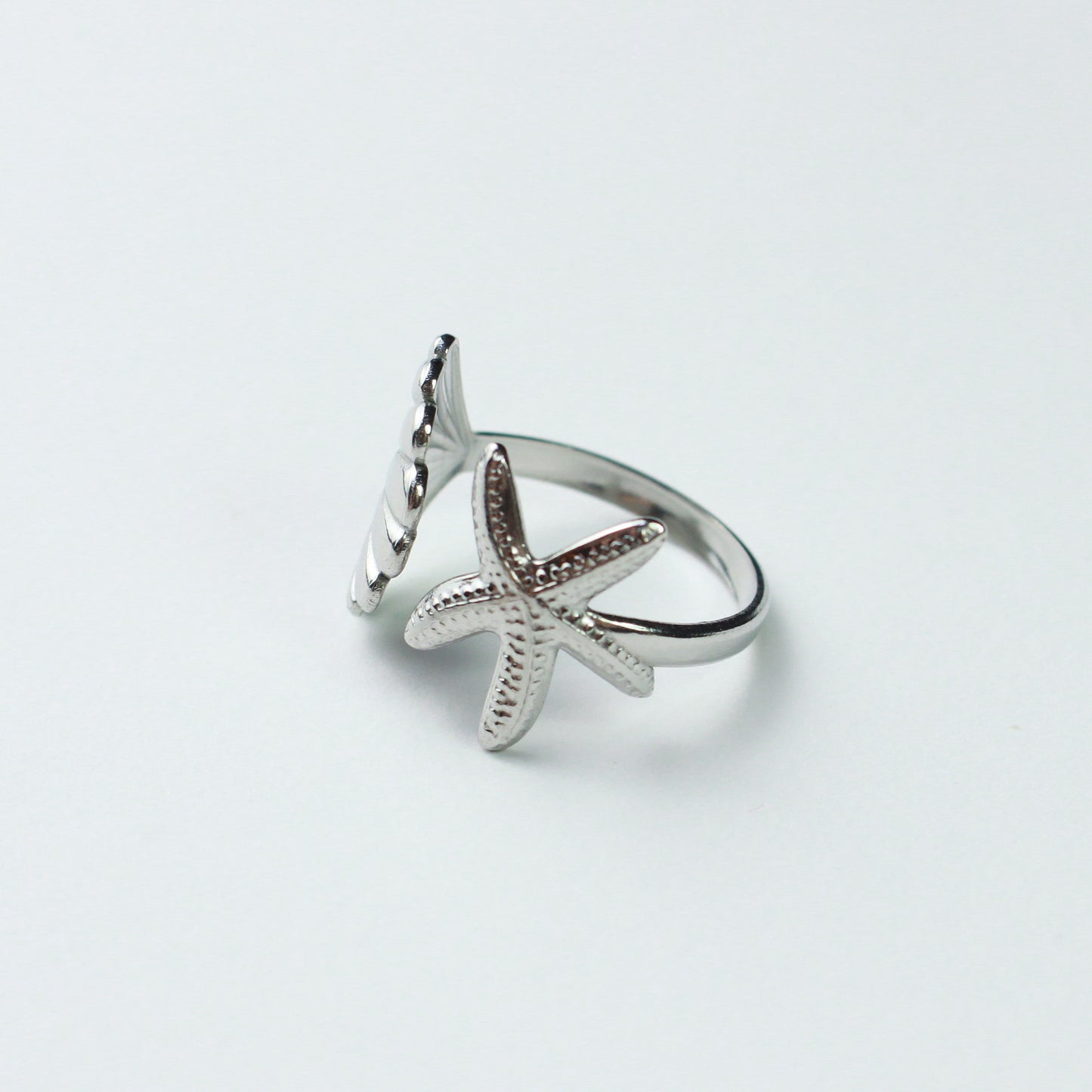 Anillo Concha y Estrella de Mar