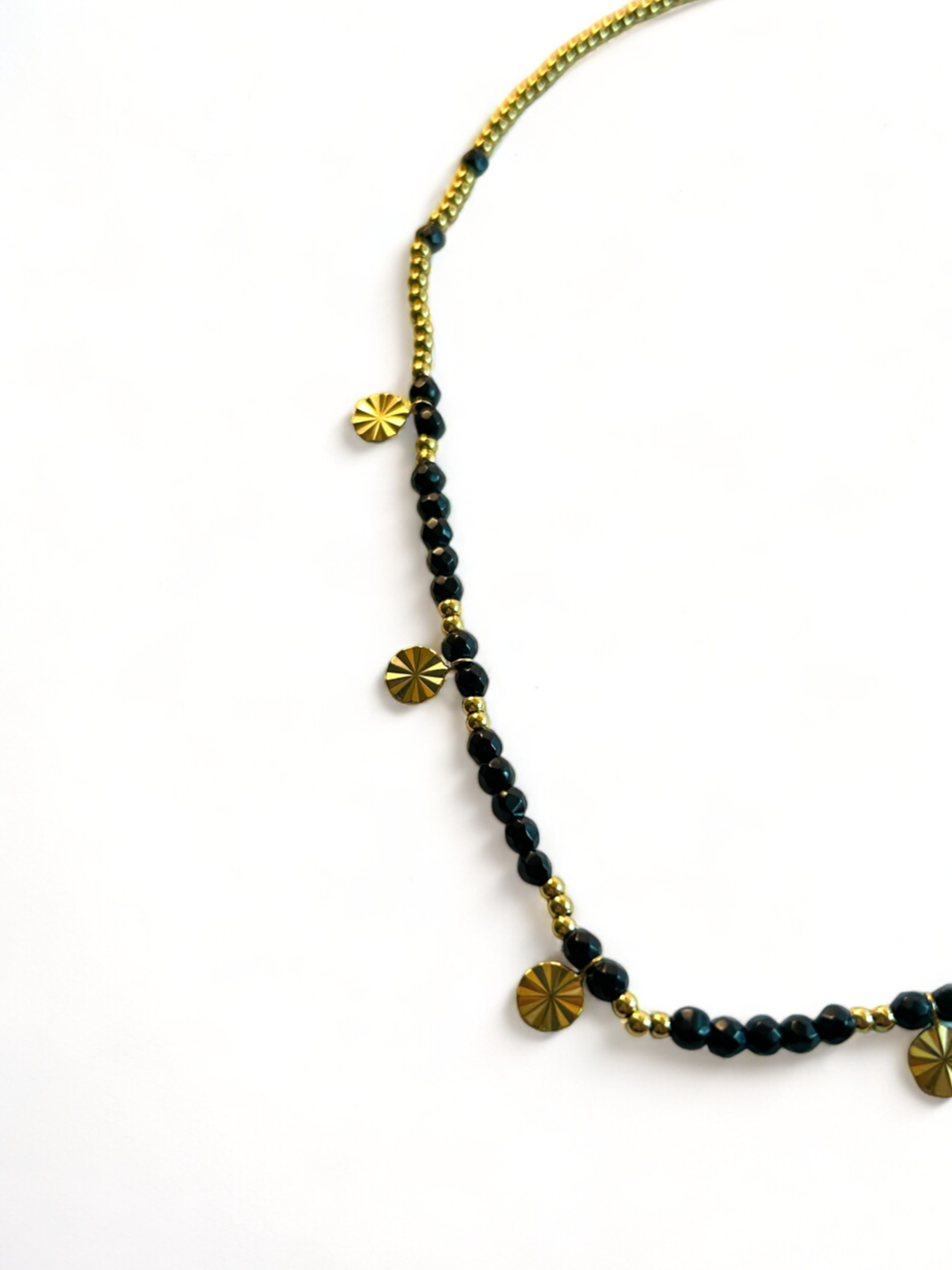 Black Beads Necklace