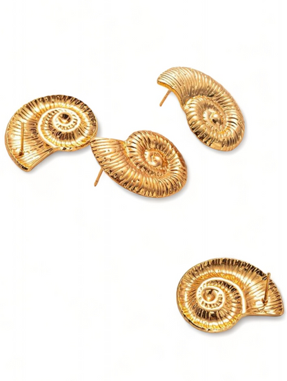 Spiral Shell Earrings