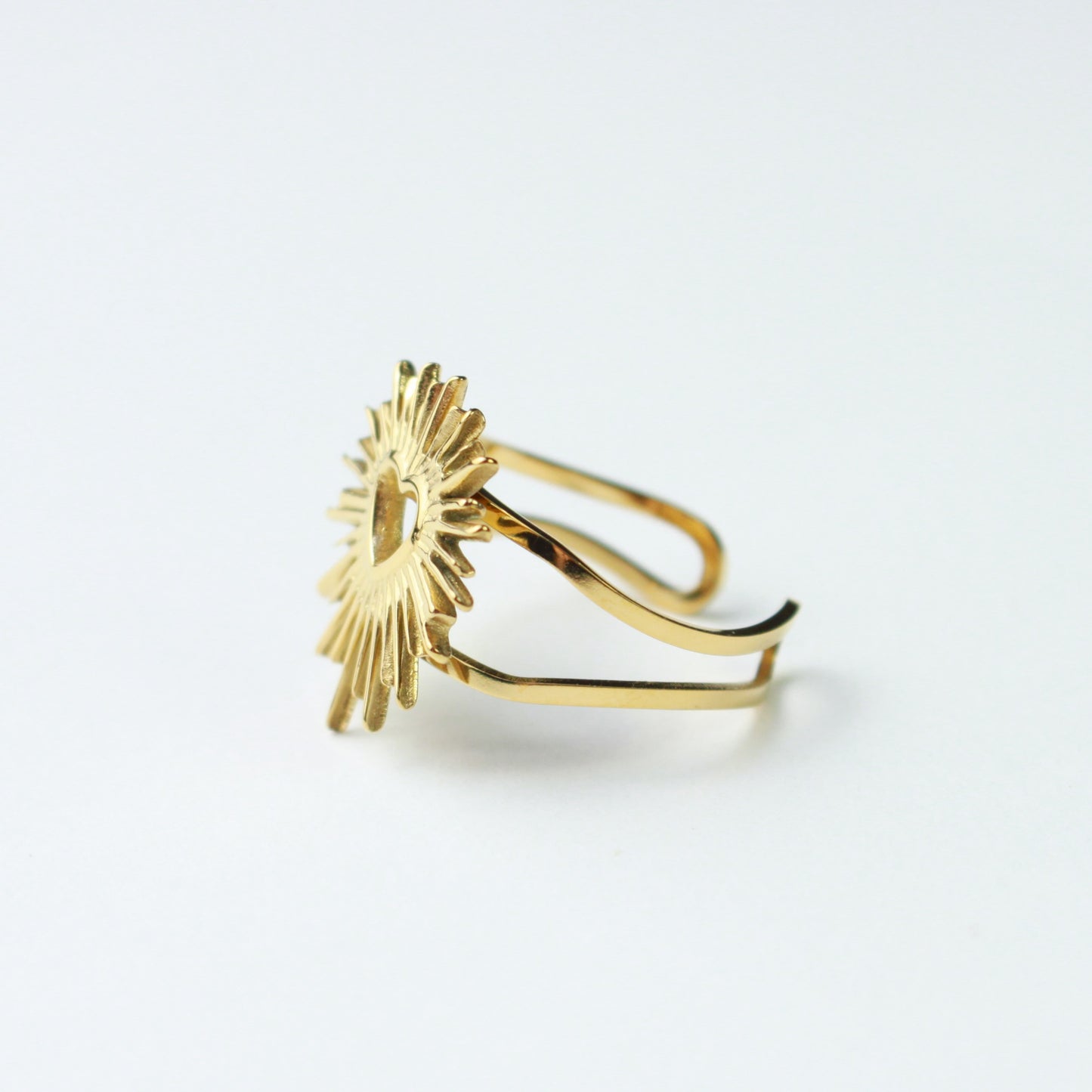 Anel Coração Brilhante