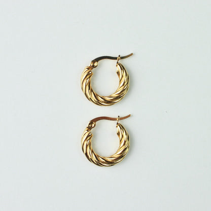 Twisted Hoop Earrings