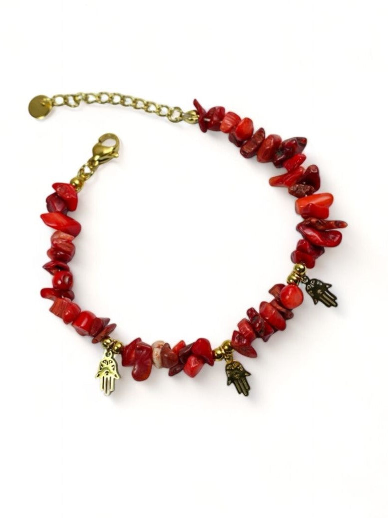 Natural Red Stones Bracelet