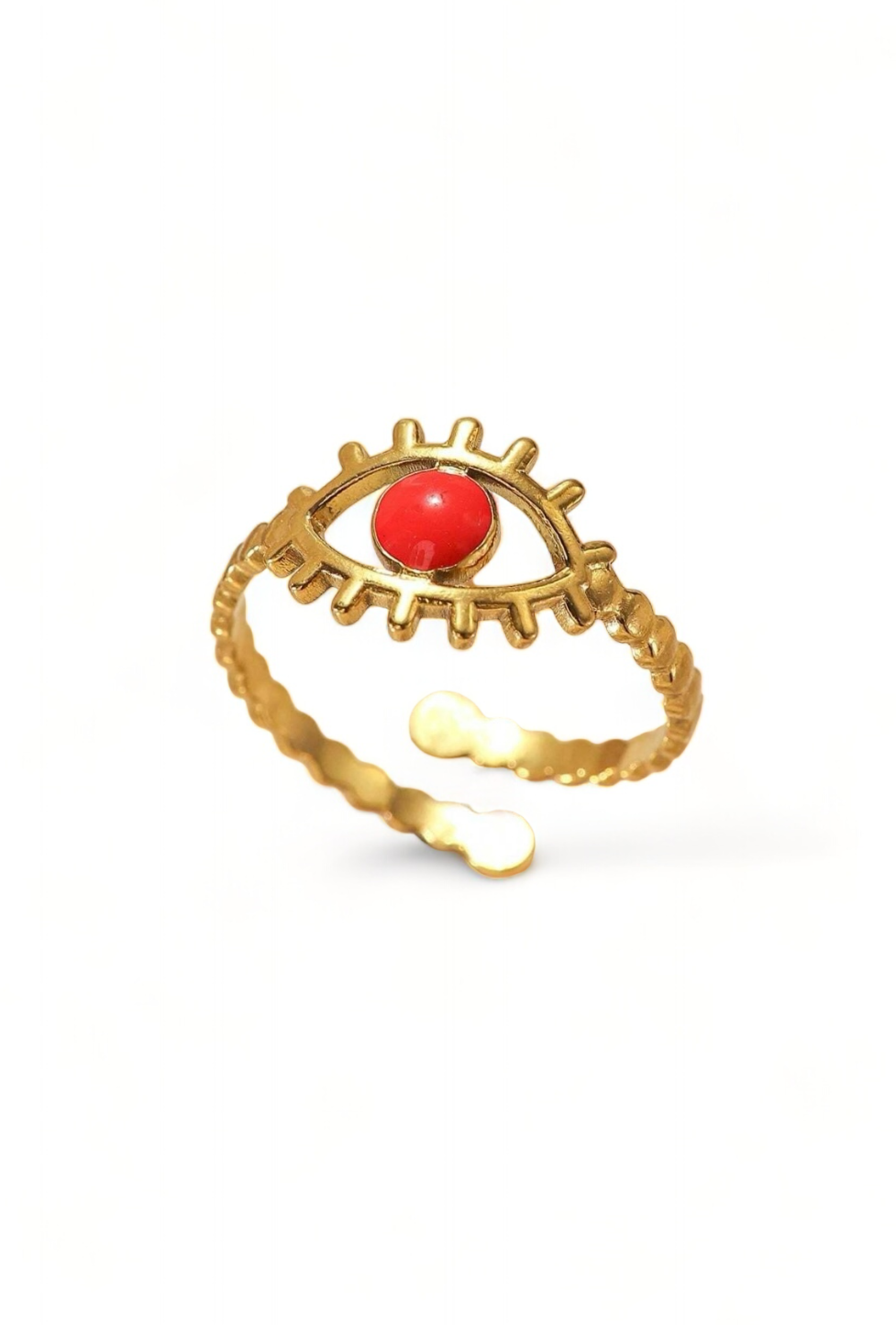 Red Evil Eye Protection Ring