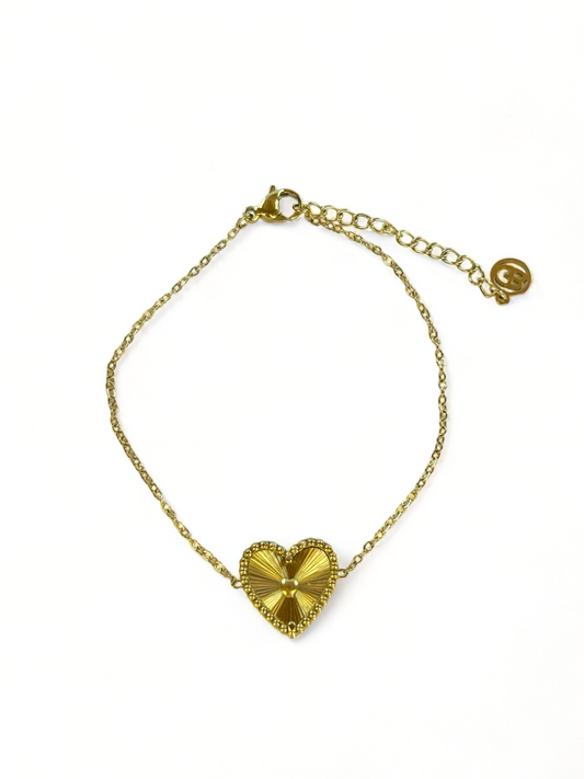 Golden Heart Bracelet