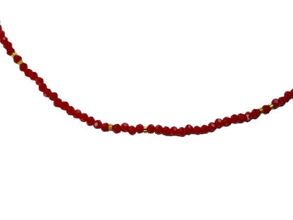 Red Beaded Choker