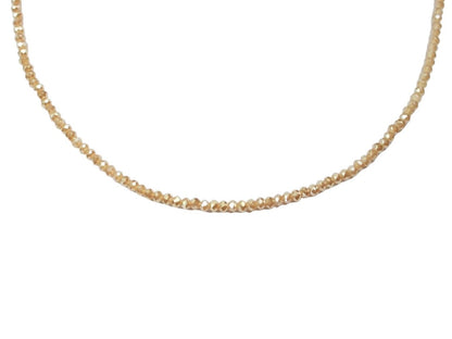 Rose Champagne Beaded Choker