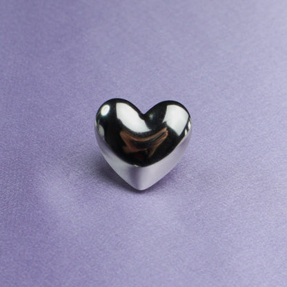 Chunky Heart Ring Silver valentines