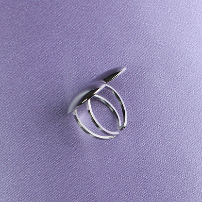 Chunky Heart Ring Silver valentines 2