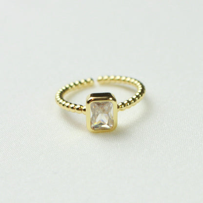 Emerald Cut Diamond Promise Ring Valentines