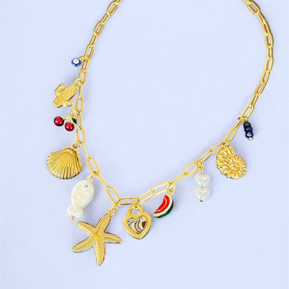 European Summer Charm Necklace Non tarnish