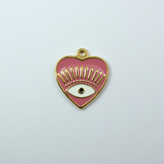 Hamsa Heart - Pink