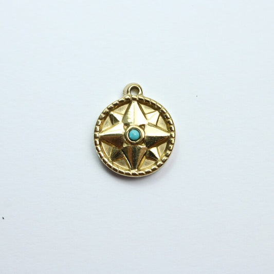 Coin Turquoise Star