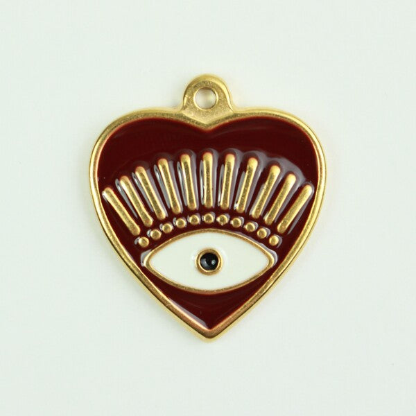 Hamsa Heart Brown