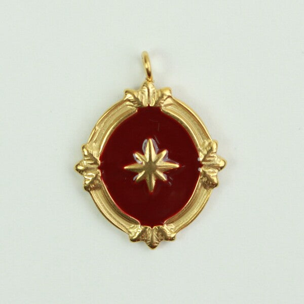 Vintage Dark Red Pendant