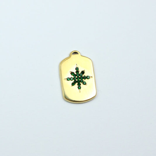 Green Diamonds Star Plaque