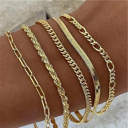 The Flat Snake Chain Bracelet