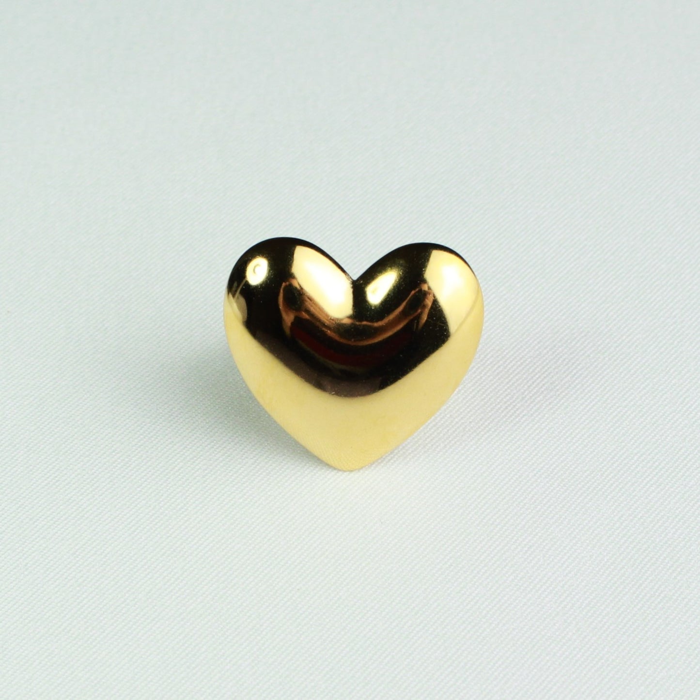 Gold Chunky Heart Ring Valentines