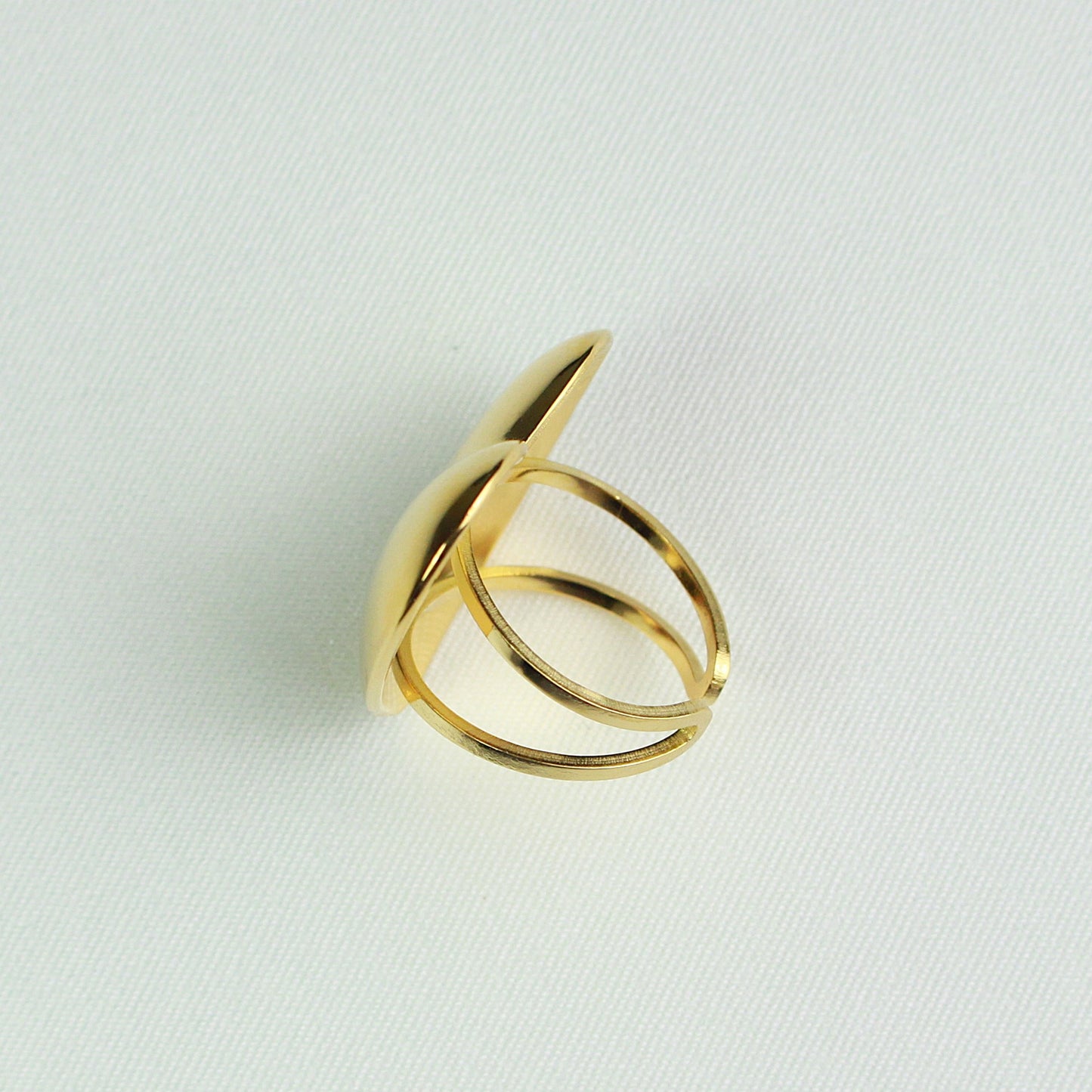 Gold Chunky Heart Ring Valentines 2
