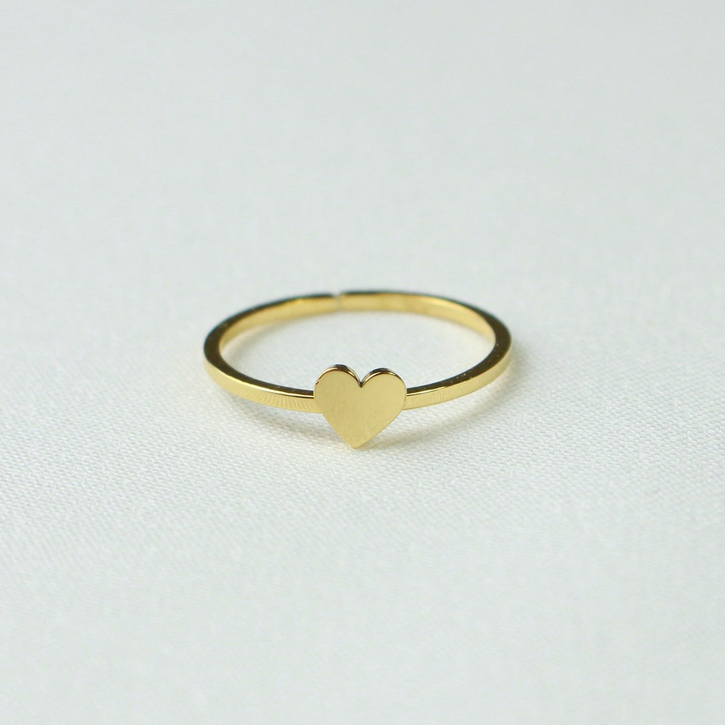 Gold Dainty Heart Ring Valentines