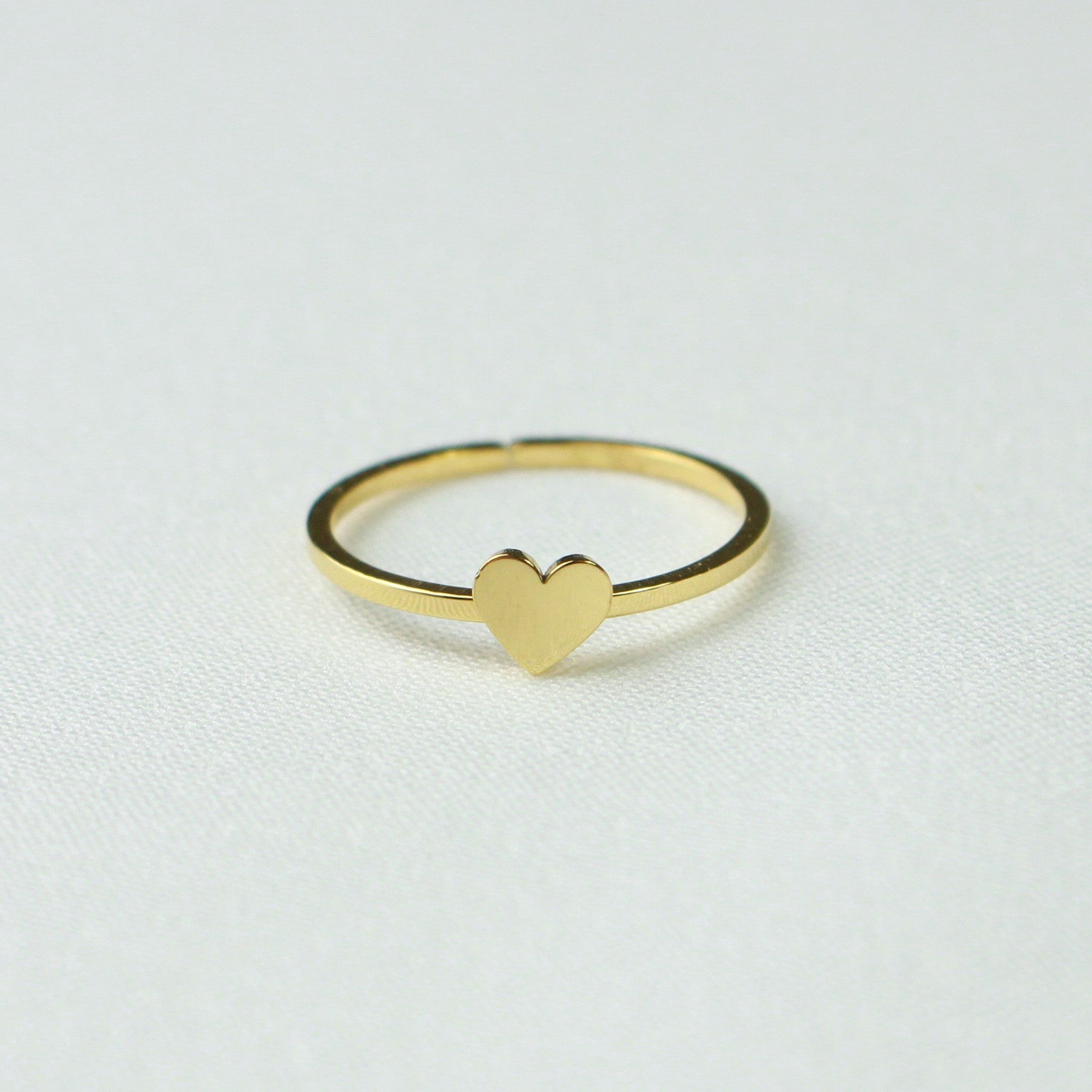 Gold Dainty Heart Ring Valentines