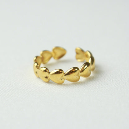Gold Love Ring Valentines Day