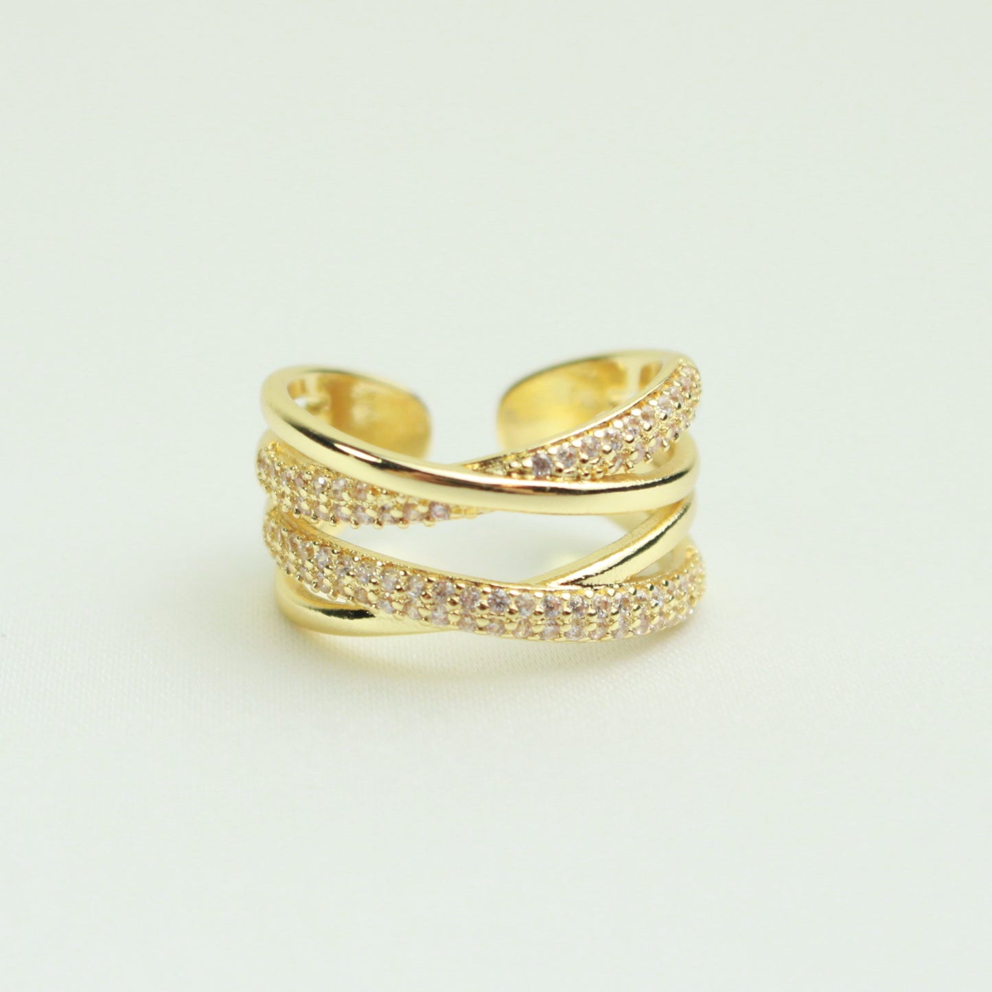 Gold Sparkle Wrap Ring