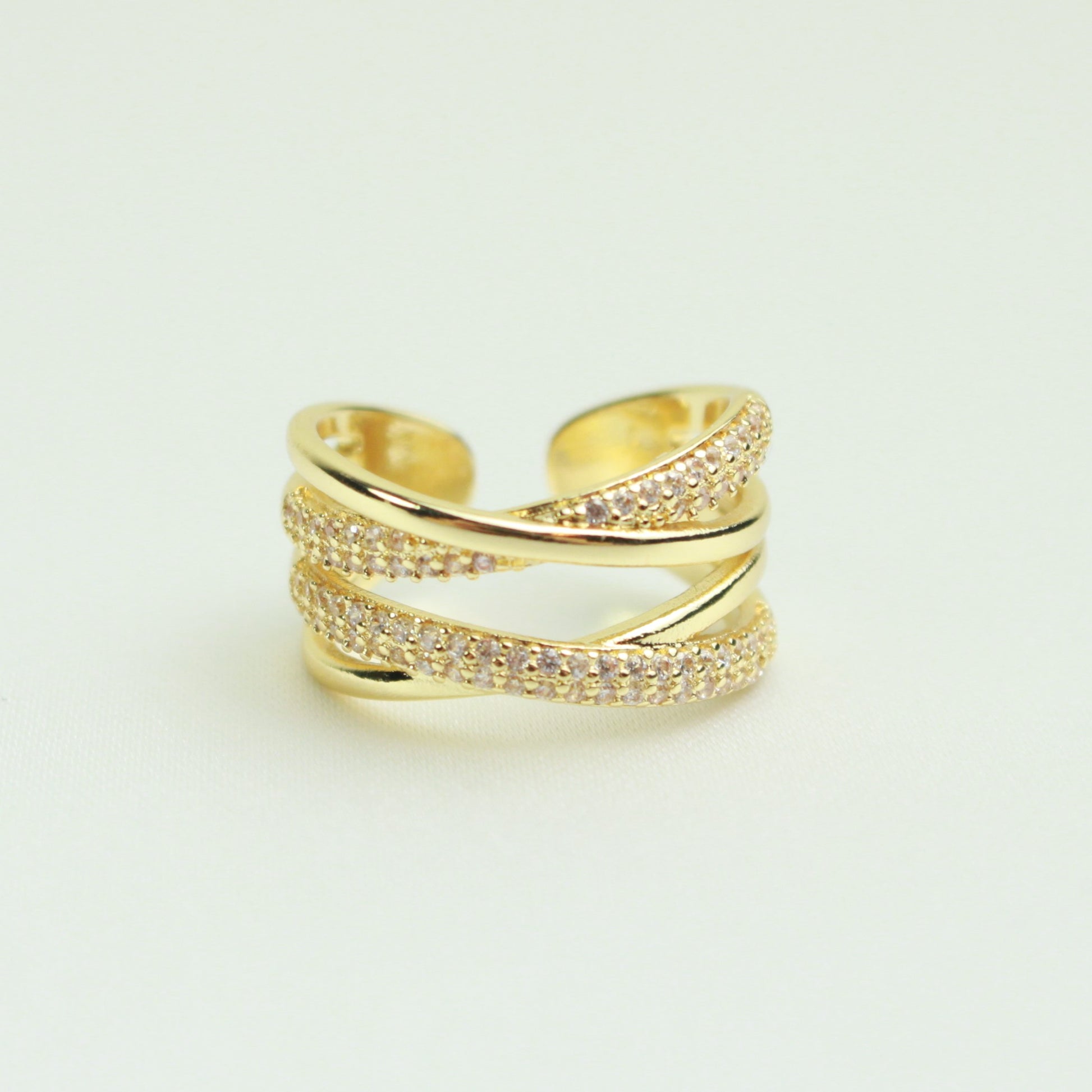 Gold Sparkle Wrap Ring