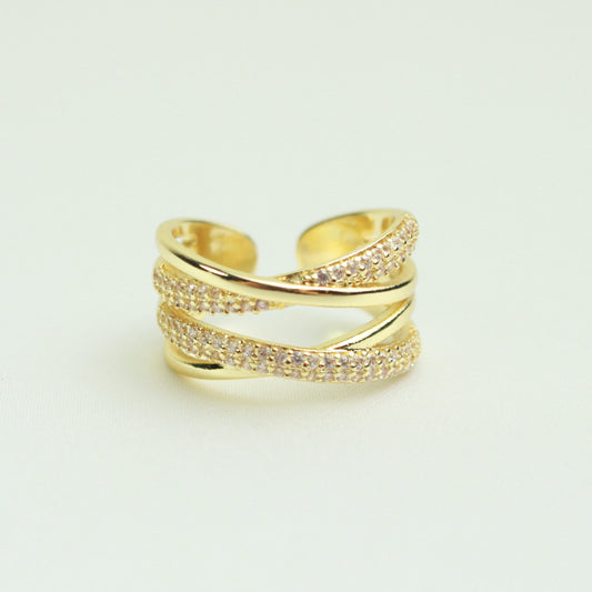 Gold Sparkle Wrap Ring