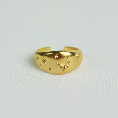 Gold Starry Dome Ring