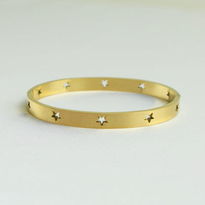 Gold bangle stars