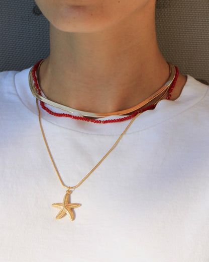 Red Beaded Choker