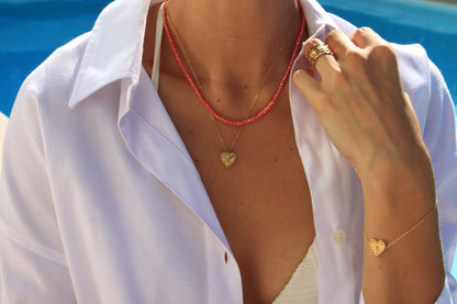 Golden Heart Jewelry Set