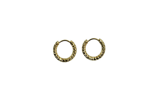 Dented Hoop Earrings