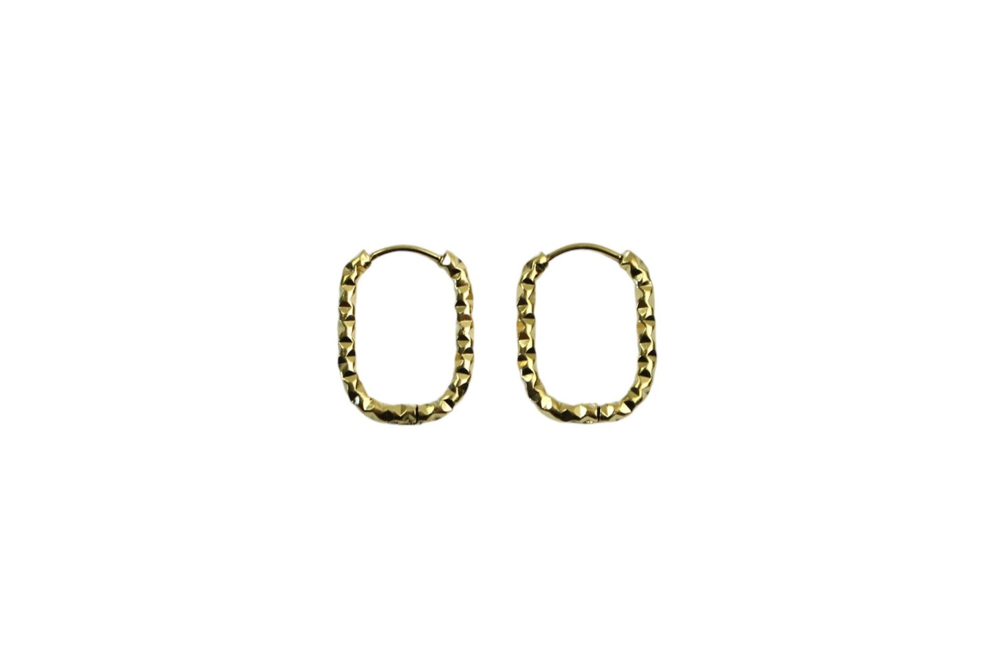 Dented Rectangular Earrings