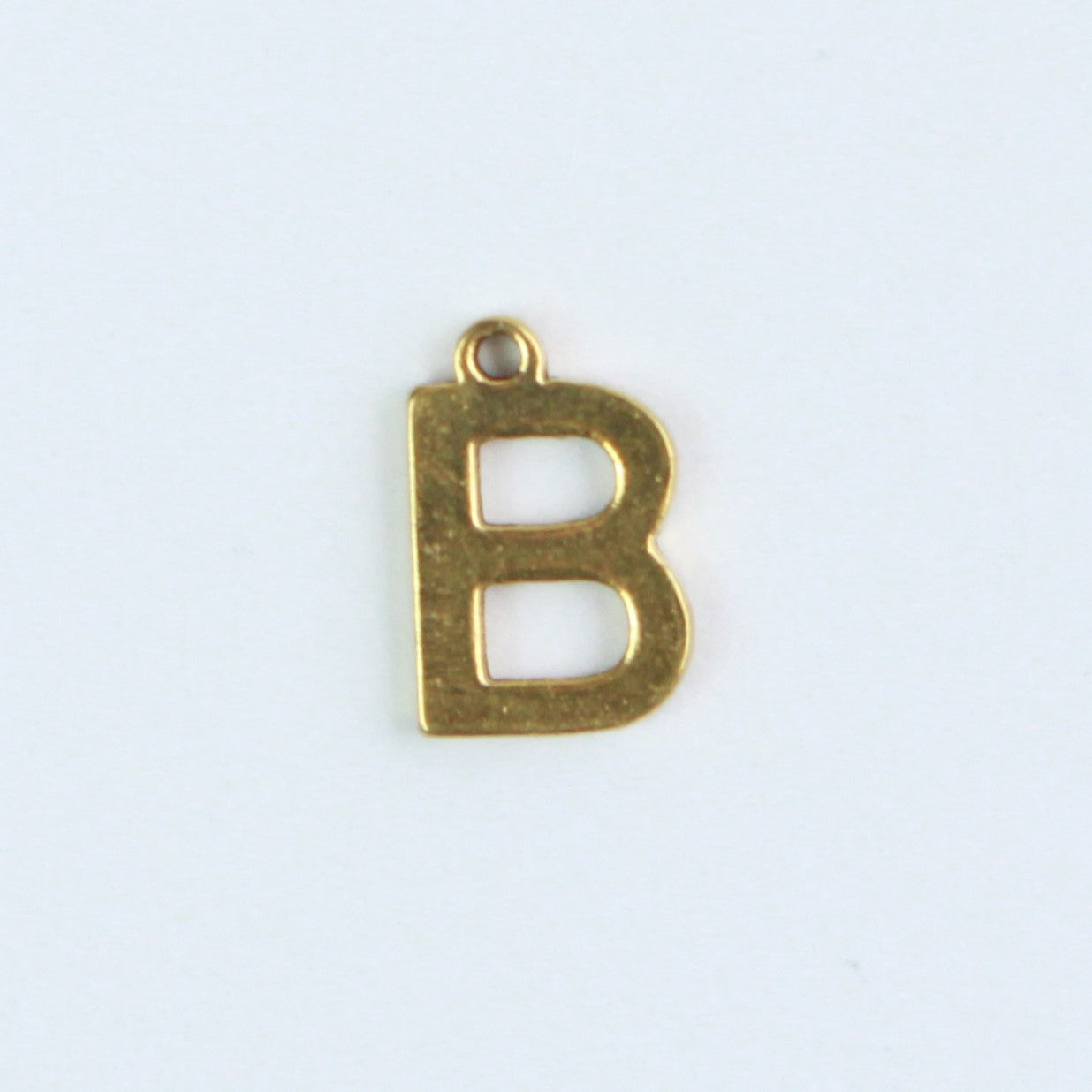 Letter B Gold Charm