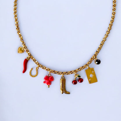 Non Tarnish Spicy Texan Charm Necklace 2