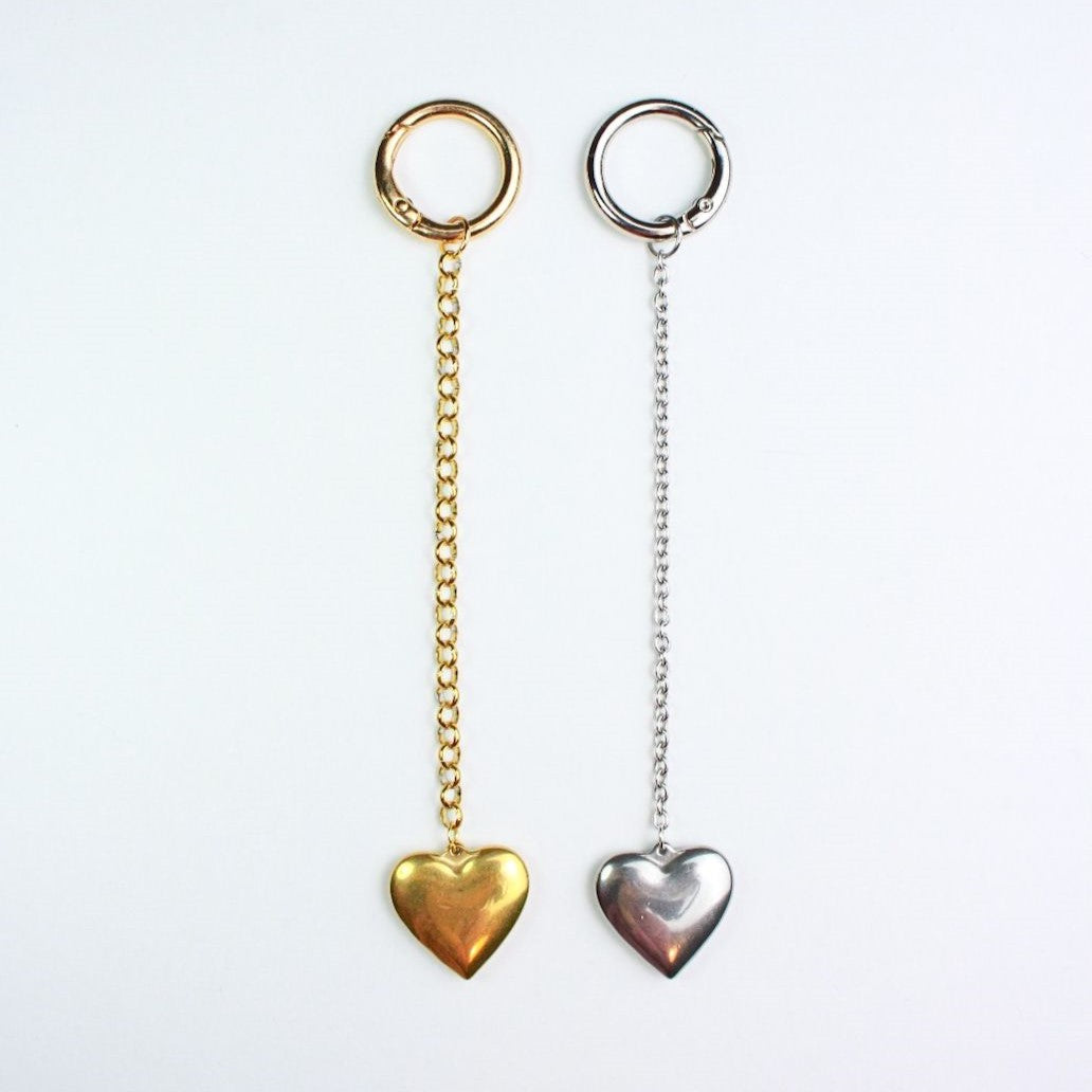 Non tarnish Chunky Heart Keychain