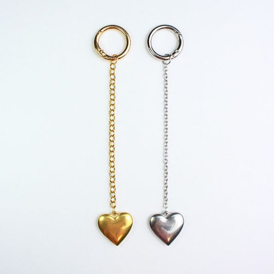 Non tarnish Chunky Heart Keychain