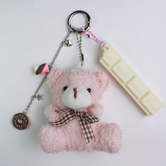 Pink Teddy Keychain Combo1