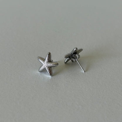 Starfish Silver Earrings Non Tarnish