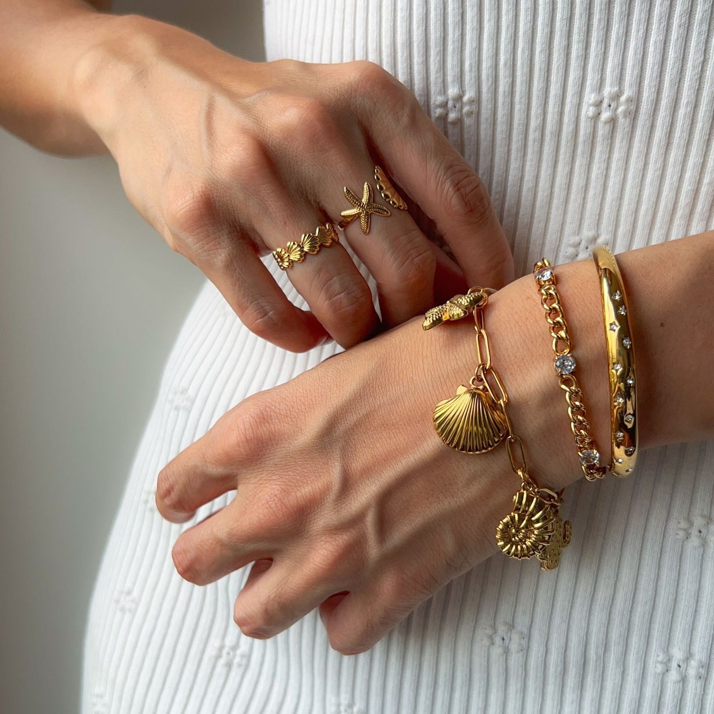 Ultimate Summer Charm Bracelet Gold Non Tarnish