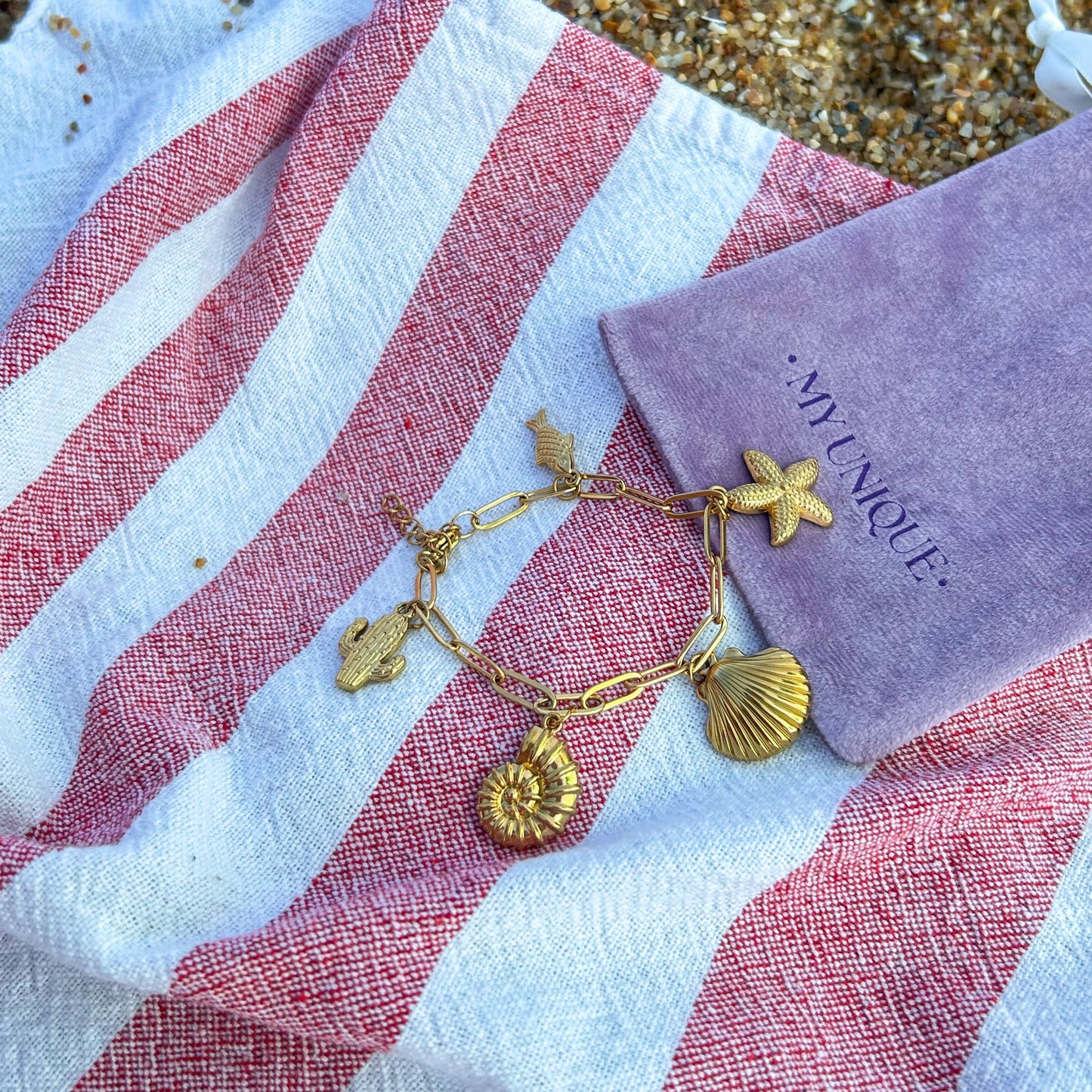 Waterproof Chunky Summer Charm Bracelet