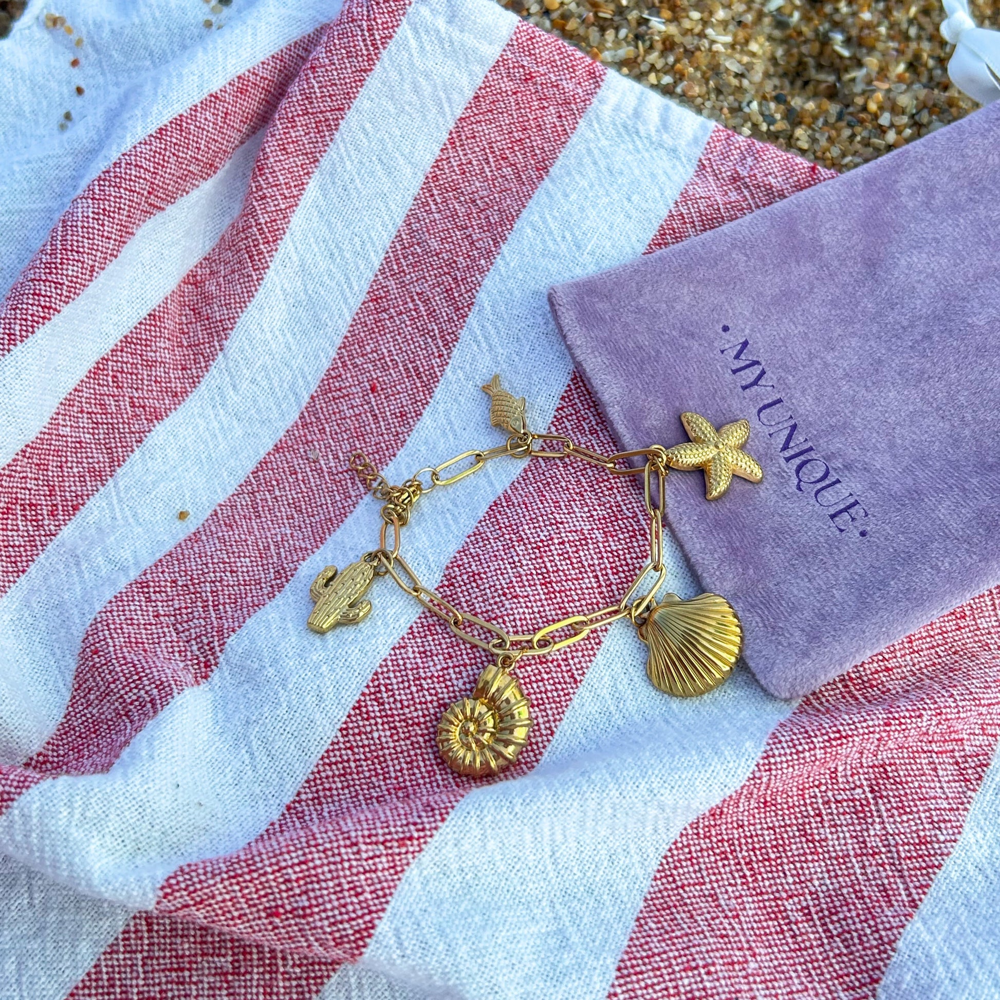 Waterproof Chunky Summer Charm Bracelet