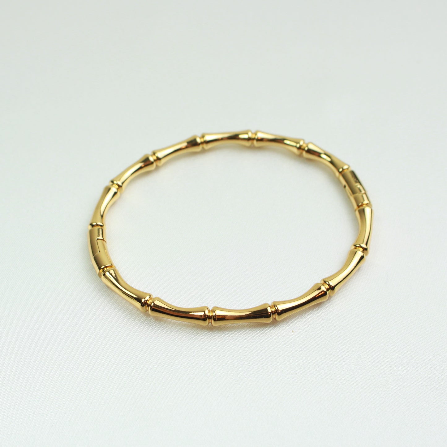 gold bambu bangle stainless steel