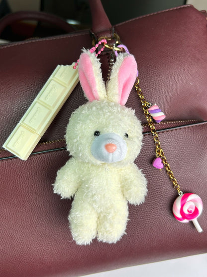 rabbit bag charm combo